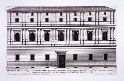 Palacio de los Reyes de Inglaterra en el Borgo Nuovo, Roma, de 